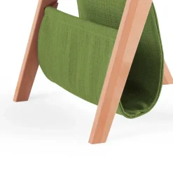 Kernbuche Nachttisch Rivaso mit Stofftasche in Grün^Wohnen Outlet