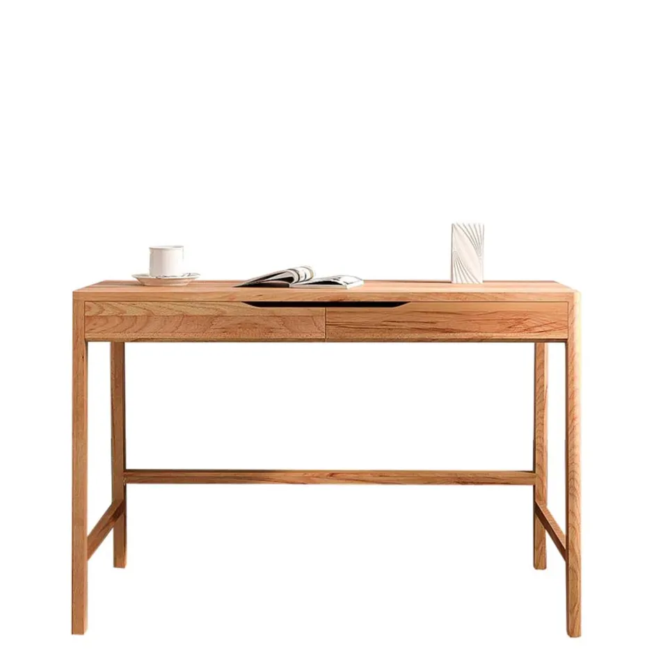 Wohnen Kernbuche Schminktisch mit zwei Schubladen - Lana