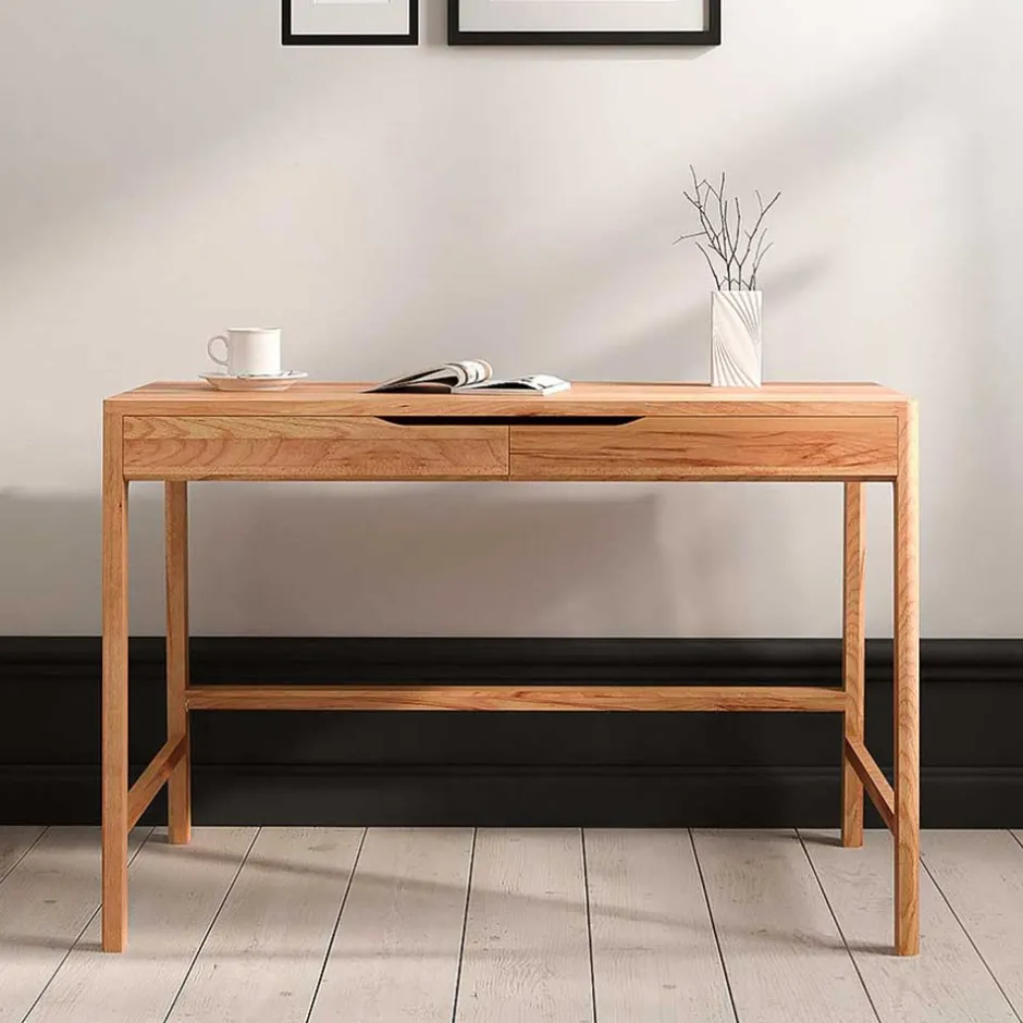 Wohnen Kernbuche Schminktisch mit zwei Schubladen - Lana