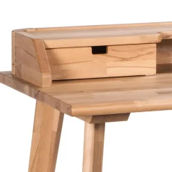 Kernbuche Schreibtisch mit Aufsatz - Lora^Wohnen Discount