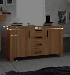 Kernbuche Sideboard Mosniak aus massiv geölt^Wohnen Outlet