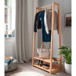 Kernbuche Standgarderobe mit 2 Ablageböden - Barrios^Wohnen Online