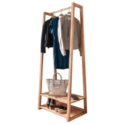 Kernbuche Standgarderobe mit 2 Ablageböden - Barrios^Wohnen Online