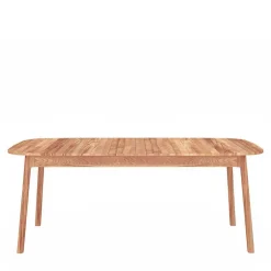 Wohnen Kernbuche Tisch mit 100 cm Tiefe - Lana