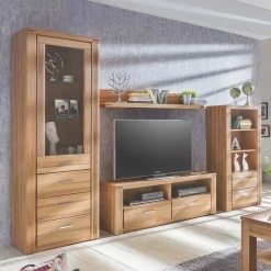 Kernbuche Wohnwand Möbel Set - Uhelia (vierteilig)^Wohnen Best