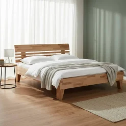 Kernbuchen Bett Same aus Massivholz natur geölt^Wohnen Outlet