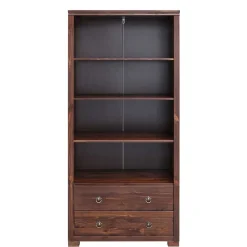 Kiefer Holzregal in Dunkelbraun lackiert - Luvin^Wohnen