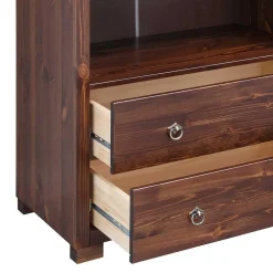 Kiefer Holzregal in Dunkelbraun lackiert - Luvin^Wohnen