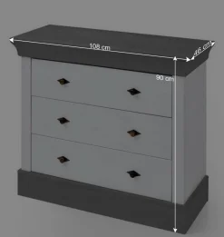 Kinder Wohnen Kiefer Kinder Kommode auch mit Wickelaufsatz - Mirandesca