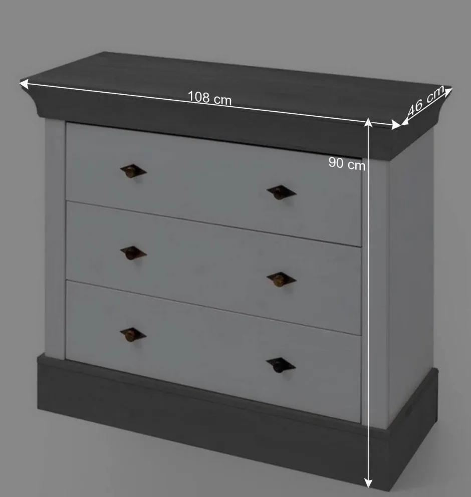 Kinder Wohnen Kiefer Kinder Kommode auch mit Wickelaufsatz - Mirandesca