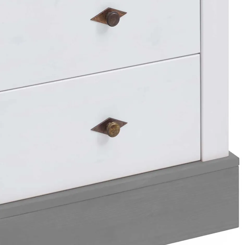 Kinder Wohnen Kiefer Kinder Kommode auch mit Wickelaufsatz - Mirandesca