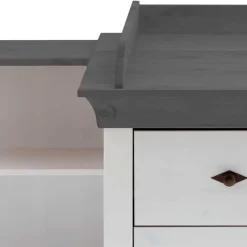 Kinder Wohnen Kiefer Kinder Kommode auch mit Wickelaufsatz - Mirandesca