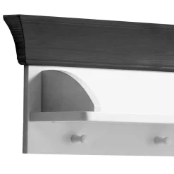 Kinder Wohnen Kiefer Wandboard in Weiß & Grau - Mirandesca