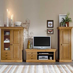 Kiefer Wohnwand Piatra teilmassiv gelaugt und geölt (dreiteilig)^Wohnen Sale