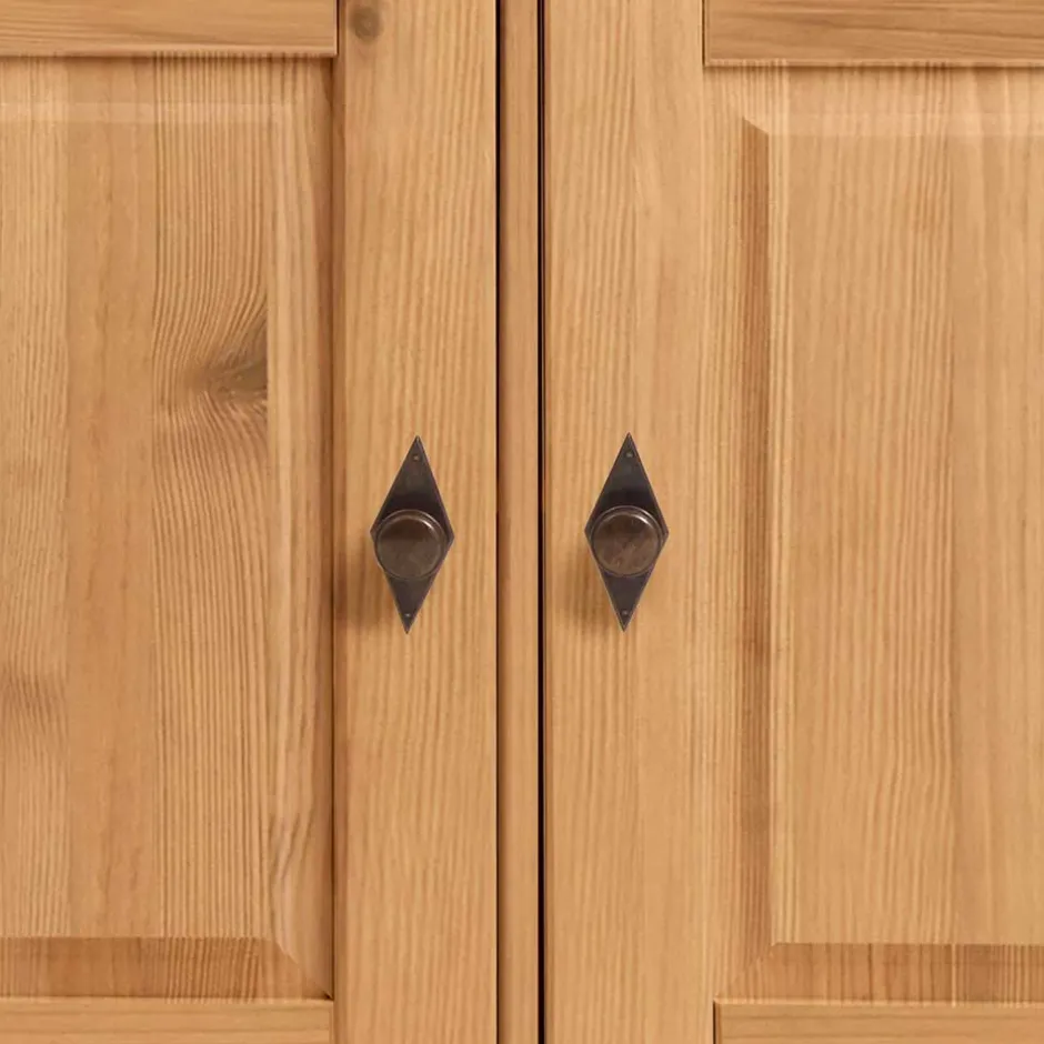 Wohnen Kiefer-Massivholz Sideboard Piatra im Landhausstil