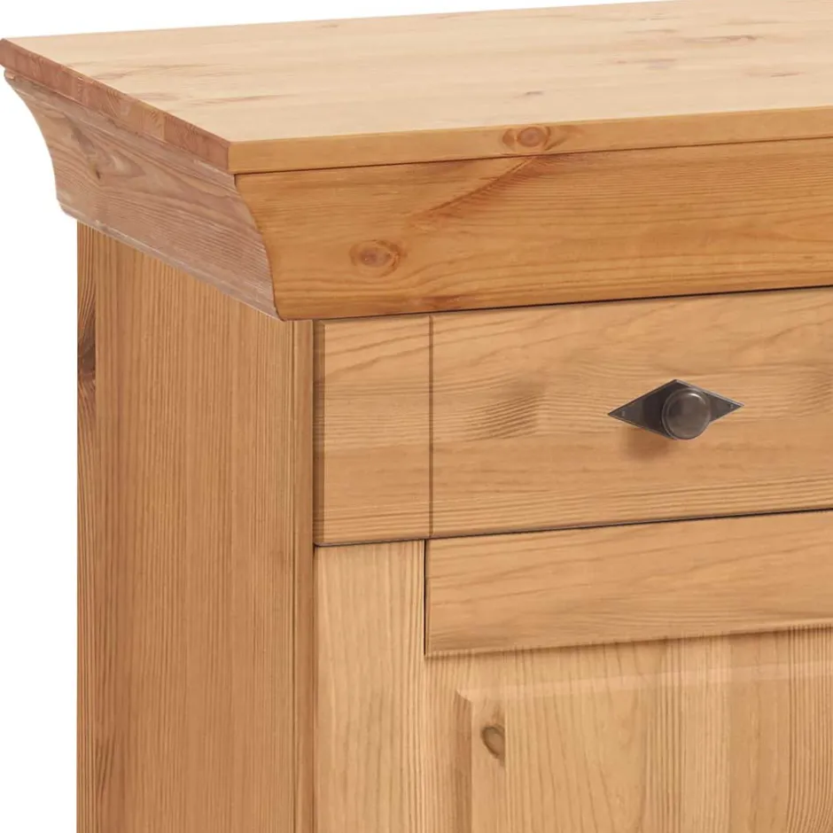 Wohnen Kiefer-Massivholz Sideboard Piatra im Landhausstil