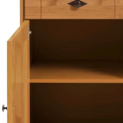 Wohnen Kiefer-Massivholz Sideboard Piatra im Landhausstil