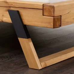 Kiefernholz Bett auf Kufen - Kalastania^Wohnen Outlet