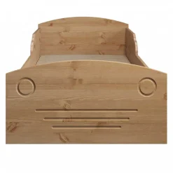 Kinder Wohnen Kiefernholz Bett im Auto Look mit Bettkasten - Soveca