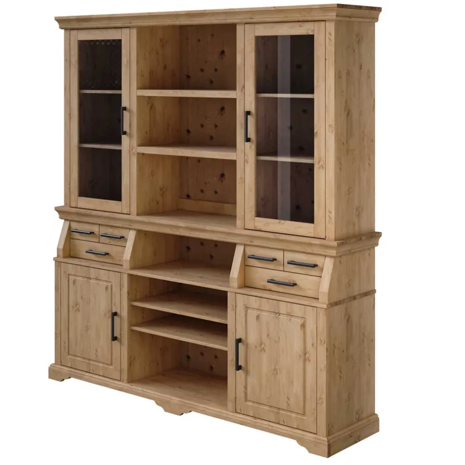 Wohnen Kiefernholz Buffet gebeizt und geölt - Lulzima