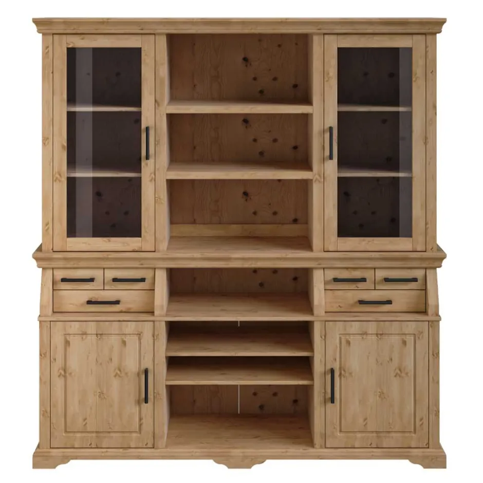 Wohnen Kiefernholz Buffet gebeizt und geölt - Lulzima