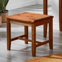 Kiefernholz Hocker in Bernsteinfarben - Racana^Wohnen Outlet