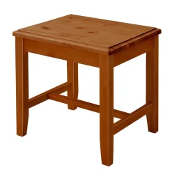 Kiefernholz Hocker in Bernsteinfarben - Racana^Wohnen Outlet