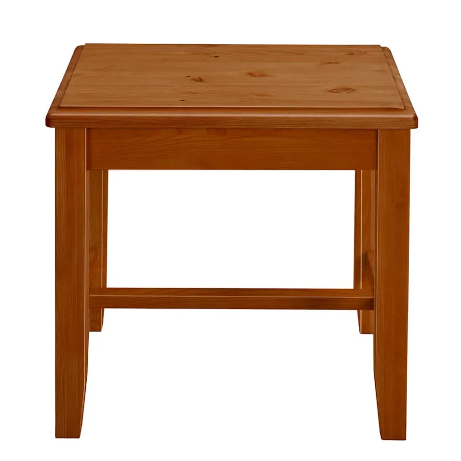 Kiefernholz Hocker in Bernsteinfarben - Racana^Wohnen Outlet