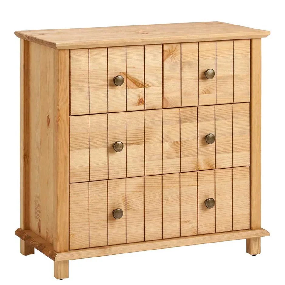 Kiefernholz Kommode - modernes Landhaus - Akzinad^Wohnen Discount