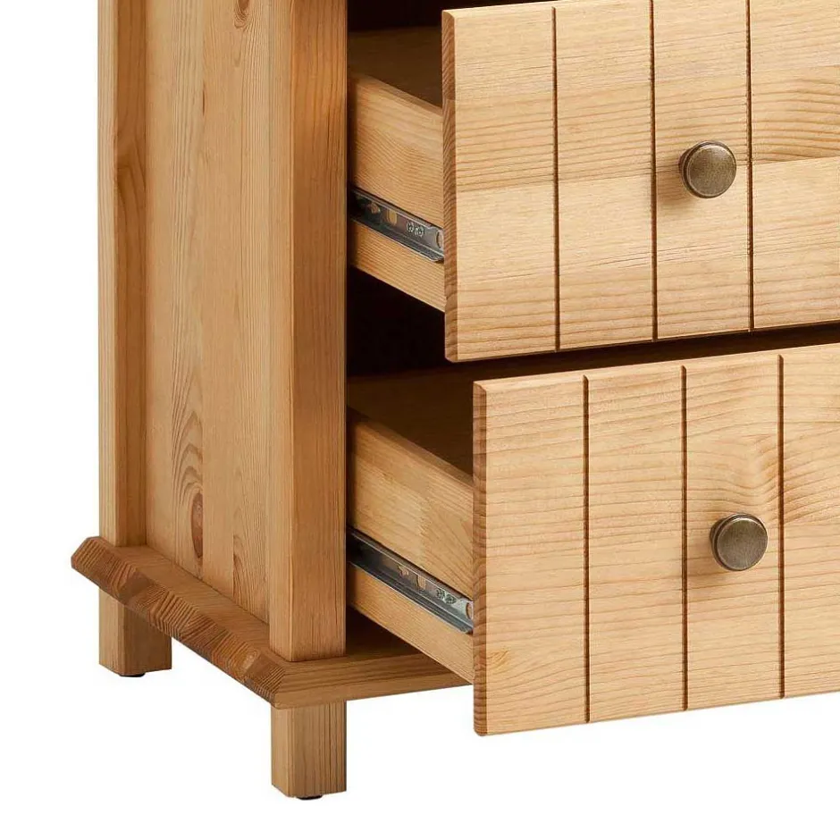 Kiefernholz Kommode - modernes Landhaus - Akzinad^Wohnen Discount