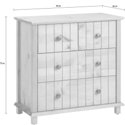 Kiefernholz Kommode - modernes Landhaus - Akzinad^Wohnen Discount