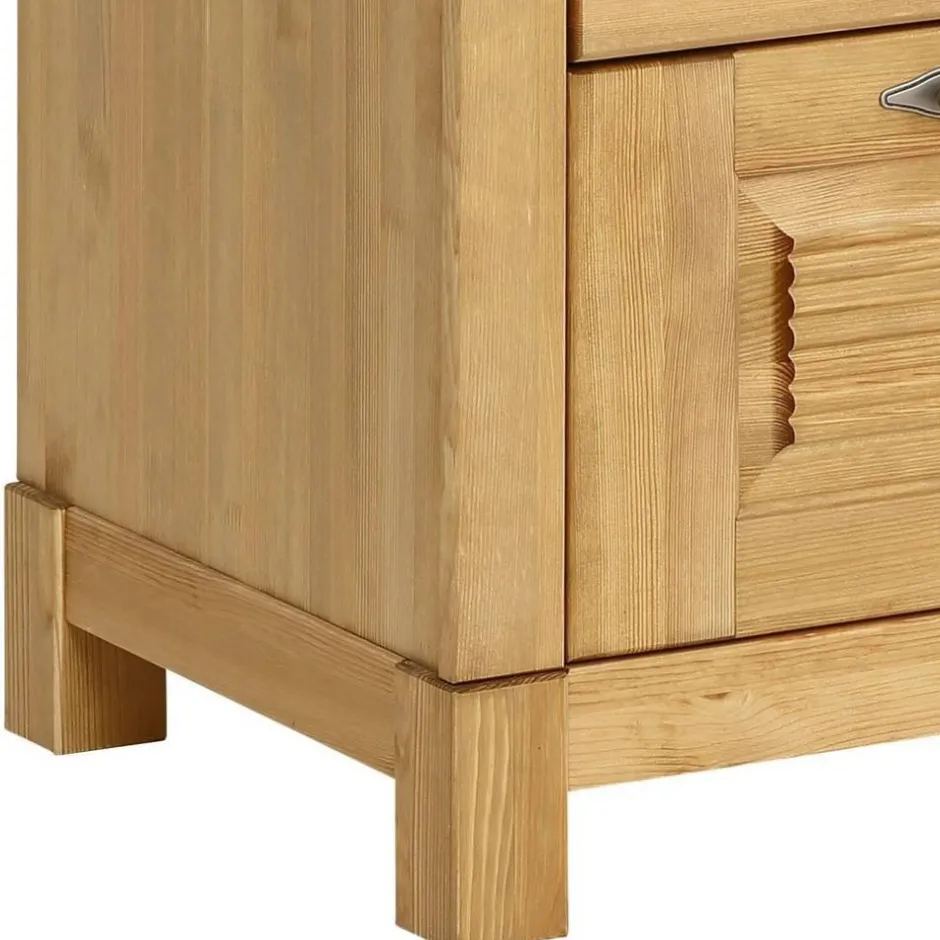 Kiefernholz Kommode mit Metallgriffen - Lavronica^Wohnen Online