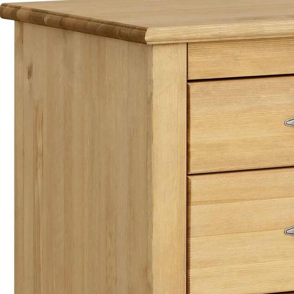 Kiefernholz Kommode mit Metallgriffen - Lavronica^Wohnen Online