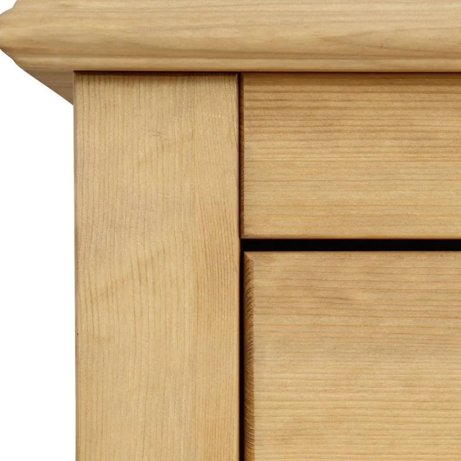 Kiefernholz Kommode mit Metallgriffen - Lavronica^Wohnen Online