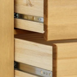 Kiefernholz Kommode mit Metallgriffen - Lavronica^Wohnen Online