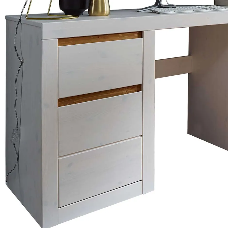 Kinder Wohnen Kiefernholz Schreibtisch modern - Meuvrun