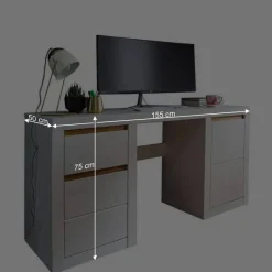 Kinder Wohnen Kiefernholz Schreibtisch modern - Meuvrun