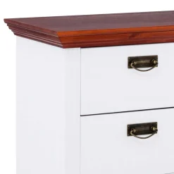 Wohnen Kiefernholz Schubladen Kommode zweifarbig - Beapta