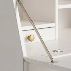 Wohnen Kiefernholz Sekretär in Weiß gewachst - Aritina