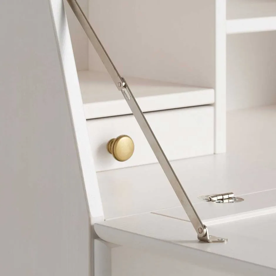 Wohnen Kiefernholz Sekretär in Weiß gewachst - Aritina