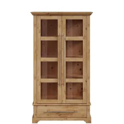 Kiefernholz Vitrine Glastür im Modern Country Style - Noellisa^Wohnen