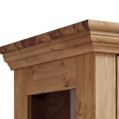 Kiefernholz Vitrine Glastür im Modern Country Style - Noellisa^Wohnen