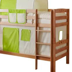 Kinder Wohnen Kinder Etagenbett mit Rutsche & Stoffset - Sivarin