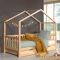 Kinder Haus Himmelbett 90x200 cm - Cosma^Wohnen Online