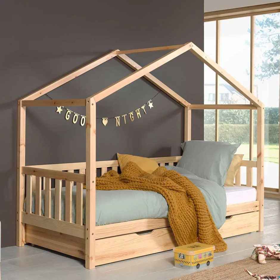 Kinder Haus Himmelbett 90x200 cm - Cosma^Wohnen Online