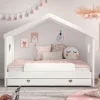 Kinder Wohnen Kinder Hausbett in Weiß - Grandory