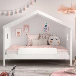 Kinder Wohnen Kinder Hausbett in Weiß - Grandory