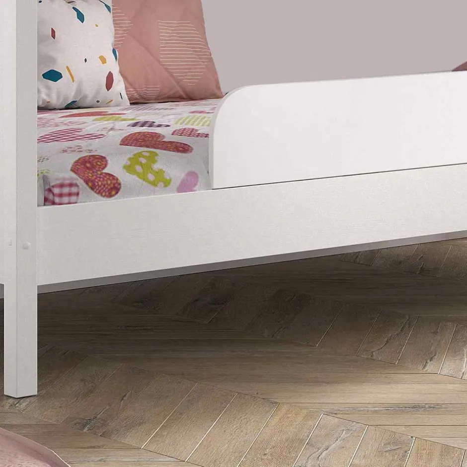 Kinder Wohnen Kinder Hausbett in Weiß - Grandory