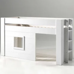 Kinder Hütten Hochbett in Weiß - Pedro^Wohnen Outlet
