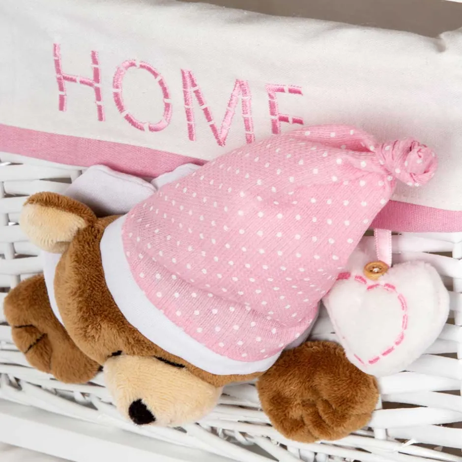 Kinder Wohnen Kinder Regal mit Teddybären - 3 Körbe - Lora